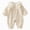 Coffee, variant on NOLDARES Button Front Baby Girl Long Sleeve Romper Soft Lightweight Jumpsuit for Infant Girls 0-18M All Season Daily Wear(12-18 Months,Yellow)