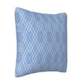 thumbnail image 5 of ZICANCN Rhombus Plaid Stripe Blue Throw Pillow Covers, Bed Couch Sofa Knit Decorative Pillow Covers for Living Room Farmhouse, 22"x22", 5 of 8