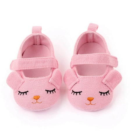 

RAWUATEY Baby Girl Cartoon Flats Infant Cloth Walker Crib Shoes for Party Festival Baby Shower