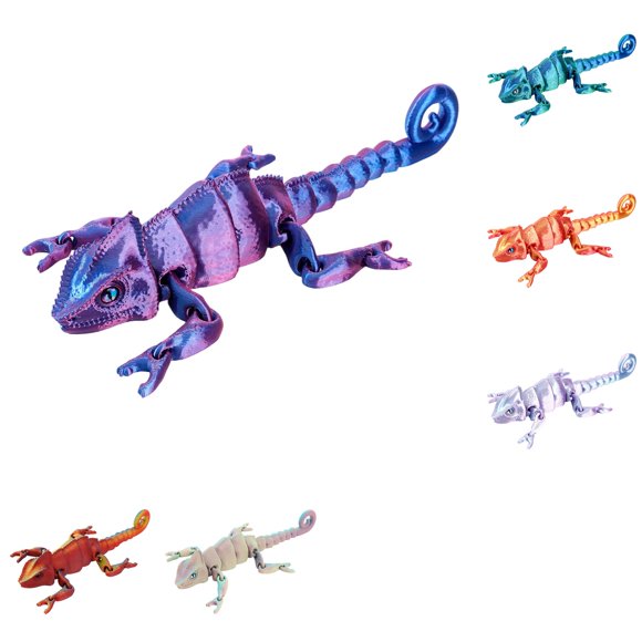 Ornement Décoratif de Bureau Modèle Imprimé 3D avec Statue Jouet d'Animaux Flexible Articulations Mobiles Déco Maison Jouets Intéressants Festival Toco Jouets Jouet d'Animaux de Bureau Exécutif