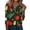 37# Dark Green, variant on Christmas Button Shirt Womens 3/4 Sleeve V-Neck Tees Christmas Graphic Y2k Csaual Casual Daily Photo Shoot T-Shirt Wine S