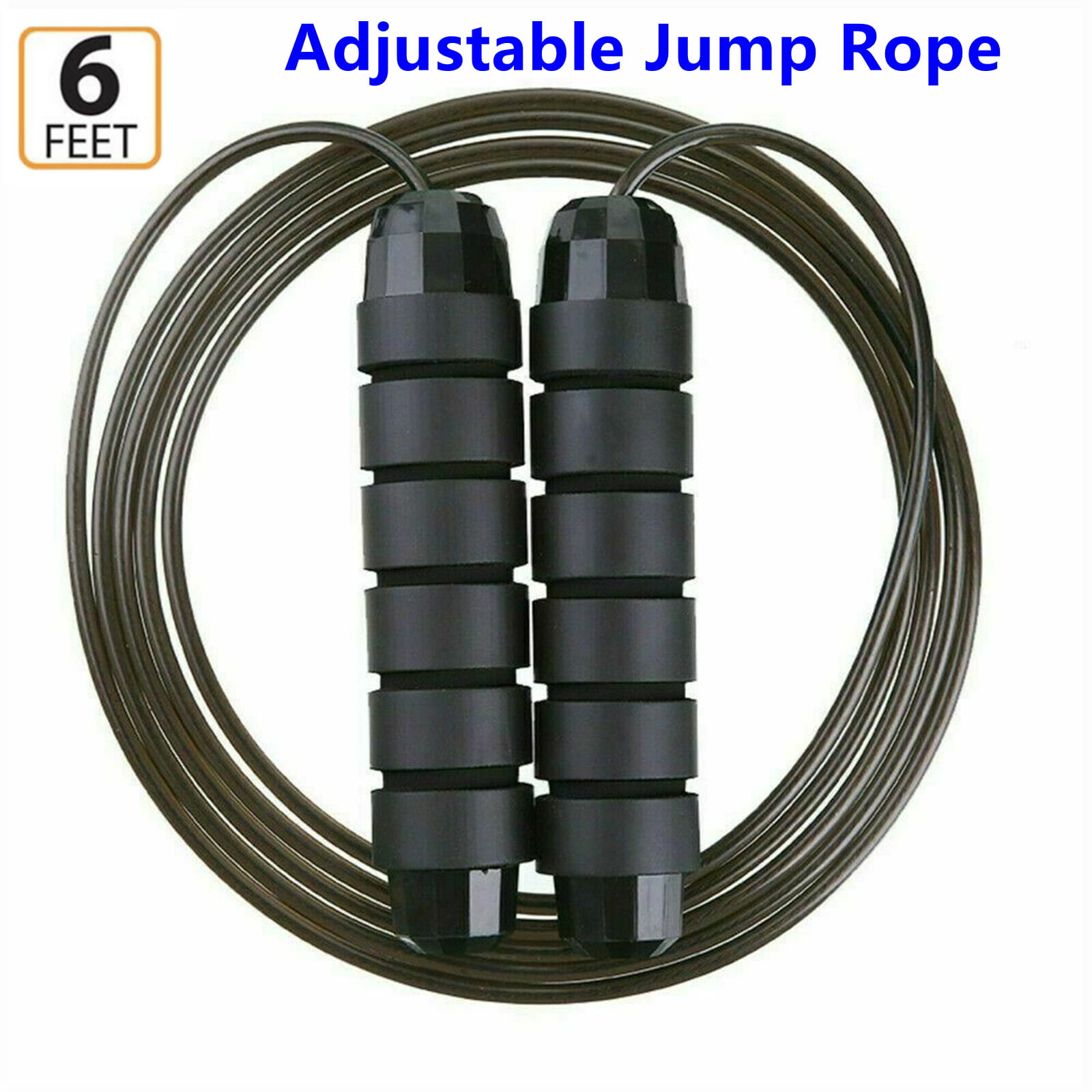 YOGU Jump Rope- Adjustable and Kids Tangle-Free Jumping Rope- Great Cardio and Athletic Workouts for Men Women 