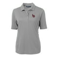 thumbnail image 2 of Women's Cutter & Buck Gray Louisville Bats Virtue DryTec Eco Pique Recycled Polo, 2 of 3
