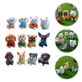 thumbnail image 3 of 12 Uds Mini figuras de perros Playset realista Mini figuras de cachorros juguete de animales de perro en miniatura, 3 of 7