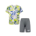 thumbnail image 1 of Ocealan Ensemble T-shirt à Manches Courtes et Short Imprimé Camouflage pour Garçons Vert 160, 1 of 7