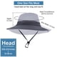 thumbnail image 2 of IC ICLOVER Sombrero para el Sol para Mujer, Cubo de Verano, Ala Ancha, Cola de Caballo, Boonie, Sombrero con Protección UV, Gorra de Playa de Malla Fresca Plegable, Gris, 2 of 8