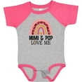 thumbnail image 3 of Inktastic Mimi and Pop Love Me Girls Granddaughter Rainbow Girls Baby Bodysuit, 3 of 5