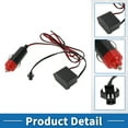 thumbnail image 6 of Unique Bargains 5m EL Wire Cable LED Glow String Light Car Interior Lighting Strip Flexible Neon Light for Car Decoration Cigarette Lighter(12v) Red, 6 of 7