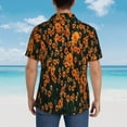 thumbnail image 4 of Kll Men'S Hawaiian Shirt Short Sleeve Button Down Beach Shirts-Daisies, 4 of 7