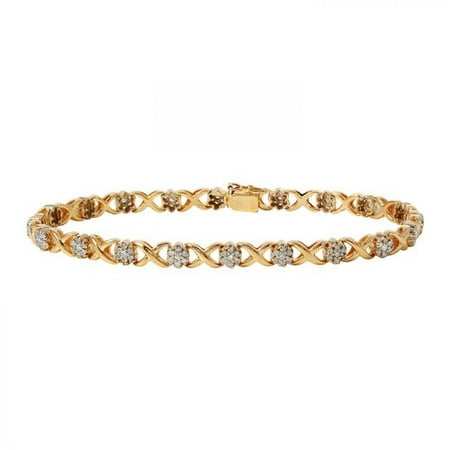 Foreli 1.5CTW Diamond 14K Yellow Gold Bracelet MSRP$12380.00