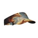 thumbnail image 1 of Balery Red And Gray Flame Fox Gorra deportiva con visera ajustable para mujer y hombre (talla única), 1 of 7