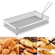 thumbnail image 5 of Cestas para freír papas fritas, malla de alambre, alitas de pollo, camarones, cesta para freír papas fritas rectángulo de malla fina, 5 of 9