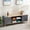 Grey & Oak, variant on ChVans 106" W Wall Unit TV Stand with Storage for TVs up to 80", Modern TV Console with LED Lights, Entertainment Center with Bookshelves for Living Room