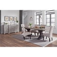 thumbnail image 4 of Pemberly Row 4-Door Transitional Mango Wood Sideboard in Gray, 4 of 4
