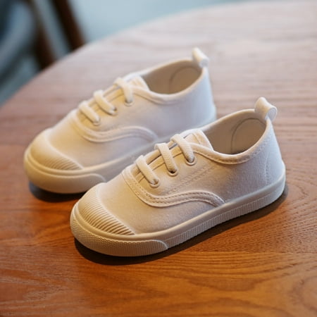 

Homeex Spring New Children s Canvas Shoes Girls White Shoes White 21