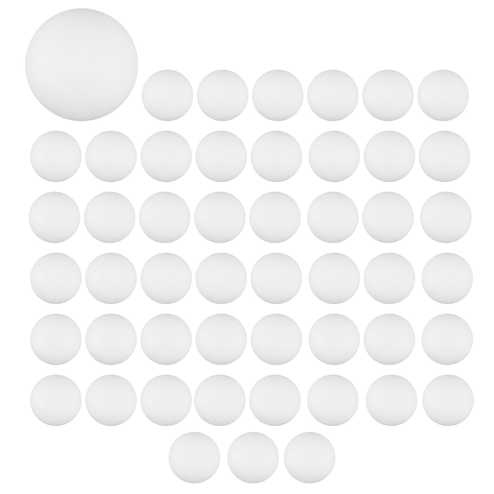 Pack Premium Pong Balls Advanced Training Table Ball Lightweight Durable Seamless Balls White Deesen 50