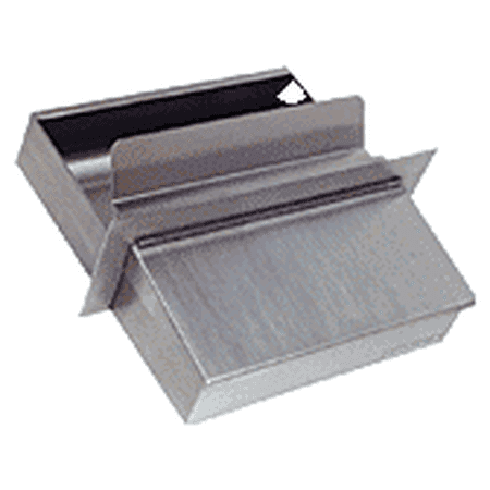 

CRL FL1213 Brushed Stainless Steel 12-1/4 Wide x 13 Deep x 2-5/8 High Counter-Top Deal Tray with Flip Lid