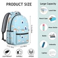 thumbnail image 3 of Japanese Food Students Backpack Sushi Roll Rice Fish Avocado School Bag with Sushi Party Cartoon Design, Comfortable and Adjustable Strap for Students, 3 of 5