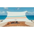 thumbnail image 1 of Sombrilla portátil con toldo Neso Tents para carpa de playa, 7 x 7 pies, arcoíris, 1 of 7