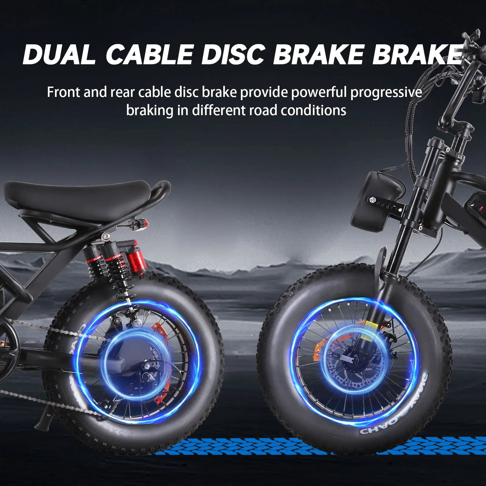 Spacewalk 16" Fat Tire Electric Bike, 750W Motor,48V 15Ah Removable Battery,21.7 MPH Compact Ebike with Dual Suspension,UL 2849