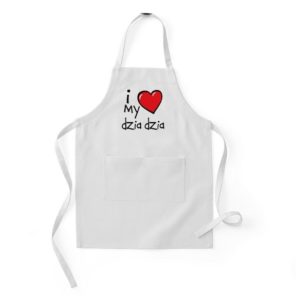 CafePress - I Love My Dzia Dzia - Kids Apron