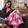 thumbnail image 4 of Halloween Blanket 39.4x27.6in Flannel Throw Halloween Patterned for Sofa Travel by OVFUIZ, 4 of 6