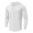 thumbnail image 6 of QUINDOS Zip Front Sweatshirts for Men Cotton Solid Color Button Mens Hoodies Soft Long Sleeve Casual Tunic Cotton Pullover Tops, 6 of 9