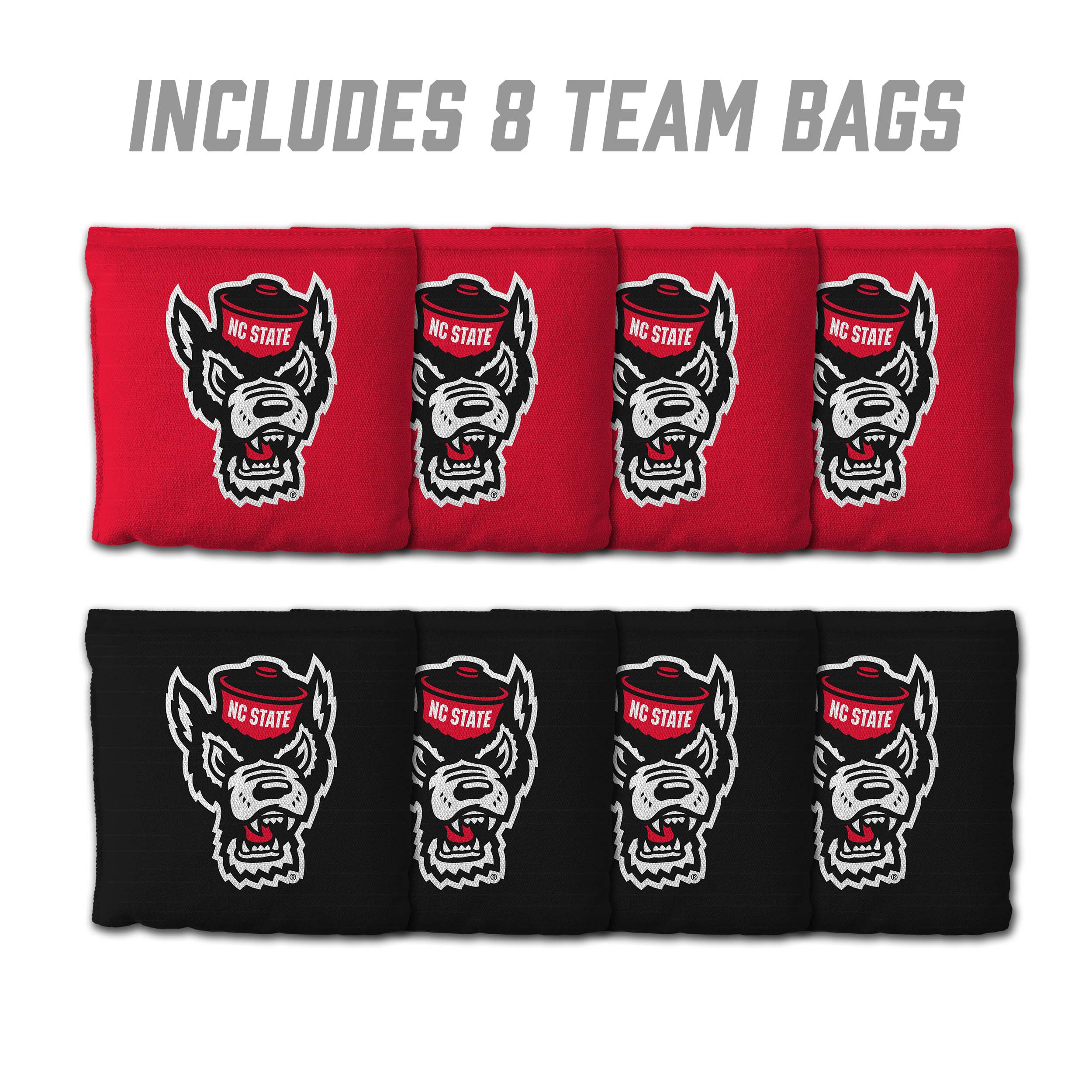 NC State Wolfpack 8pk Licensed Cornhole Bags