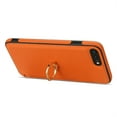 thumbnail image 3 of Allytech iPhone 8 Plus/ 7 Plus Wallet Case, With Ring Holder Stand Shockproof PU Leather Anti-Scratch Cards Holder Slim Shell Cover for Girls Women Wallet Case for Apple iPhone 7 Plus/8 Plus - Orange, 3 of 5