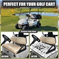 thumbnail image 4 of Whosucclay Love To Golf Golf Cart Seat Protector, Breathable Towel Blanket 4 Front Pockets One-Step Mount Golf Cart Seat Accessories for Most 2-Seat Golf Carts, 4 of 7