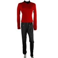 thumbnail image 2 of Star Discovery Season 2 rek disfraz chaqueta pantalones Starfleet comandante uniforme con insignia mujer disfraces adulto Cosplay disfrazamarillo superiorL Deng Xun unisex, 2 of 2
