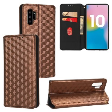 Samsung Galaxy Note 10 Plus Case, Étui Portefeuille Magnétique en Cuir PU à Rabat avec Porte-Cartes pour Samsung Galaxy Note 10 Plus