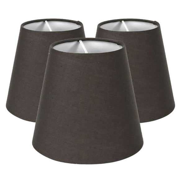 3Pcs Lamp Shades Fabric Craft Bubble Lampshade for Table Lamp Shade Table Floor Light Hanging Lighting, Brown