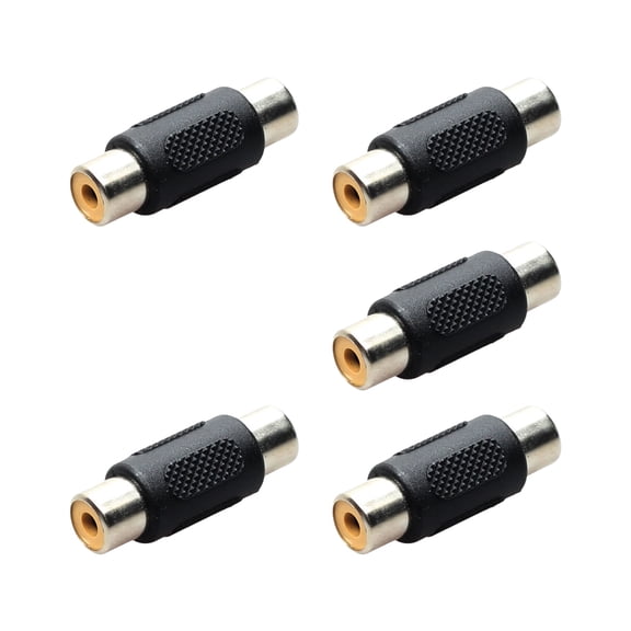 RCAs Female to Female Extension Cable Adapter for TVs DVDs and Sound Devices