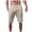 Beige, variant on COMVALUE Mens Cotton Linen Shorts Casual Elastic Waist Lightweight Vacation Summer Beach Shorts with Pockets Yellow for Size S