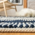 thumbnail image 4 of SAFAVIEH Natura Carly Geometric Area Rug, Navy/Ivory, 10' x 10' Square, 4 of 8