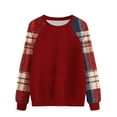 thumbnail image 3 of Craaazy Sweatshirt For Women Crew Neck Long Sleeve Casual Print Loose Tops Gifts For Women, 3 of 3