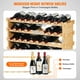 thumbnail image 3 of Botellero VEVOR para 36 botellas, apilable, madera de bambú, 4 niveles, 3 of 9