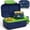 Navy Blue, variant on QCQHDU Bento Box, 1.33L/5.64Cup, 1 Pack Lunch Box with 6 Compartments, Fork, Spoon, Sauce Container