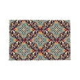 thumbnail image 7 of DouZhe Polyester Placemats Set of 4, Traditional Floral Morocco Style Pattern Heat Resistant Place Mats for Dining Table, 12" x 18", 7 of 7