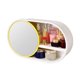 thumbnail image 1 of Almacenamiento De Vitrina Cosmética Montada En La Pared Con Organizador De Maquillaje De Espejo Para Baño Moyic HA042938-02, 1 of 6