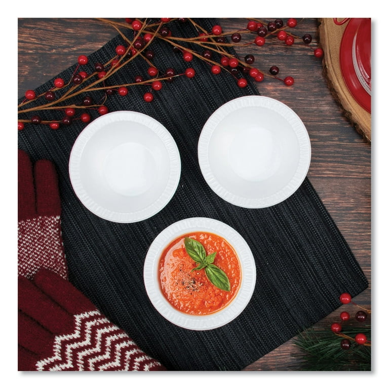 Non-Laminated Foam Dinnerware, Bowl, 5 oz, White, 125/Pack, 8 Packs/Carton Non-Laminated Foam Dinnerware, Bowl, 5 oz, White, 125/Pack, 8 Packs/Carton