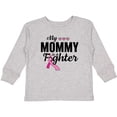 thumbnail image 3 of Inktastic Breast Cancer Awareness My Mommy is a Fighter Boys or Girls Long Sleeve Toddler T-Shirt, 3 of 5