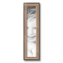 ArtToFrames 4" x 20" Anique Silver Picture Frame, 4x20 inch Silver Wood Poster Frame (WOM-4964)
