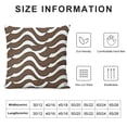 thumbnail image 5 of YINGXI  Brown and White Throw Pillow Cushion Case, Home Phrase and Word Lettering with Rhombus Check and Abstract Waves, Modern Accent Double-Sided Digital Printing,Umber and Taupe 20x20in, 5 of 5