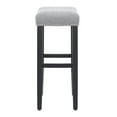 thumbnail image 4 of Westin Outdoor Yazan 29" Upholstered Bar Stool with Nail Head Trim, Black/Gray, 4 of 6
