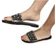 thumbnail image 4 of Sandalias planas con punta abierta y diamantes de imitación para mujer, sandalias cómodas, sandalias informales cómodas para la playa Wmkox8yii  hj789, 4 of 8