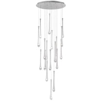 27W 18 Led Pendant-18 Inches Tall And 25.5 Inches Wide-Satin Nickel Finish Et2 Lighting E24219-122Sn