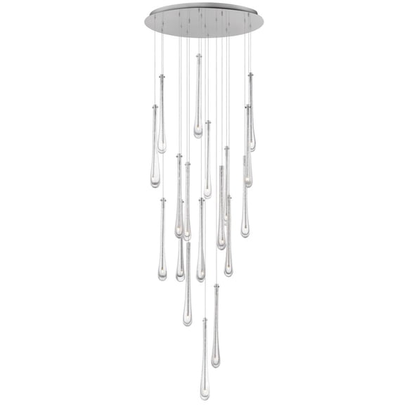 27W 18 Led Pendant-18 Inches Tall And 25.5 Inches Wide-Satin Nickel Finish Et2 Lighting E24219-122Sn