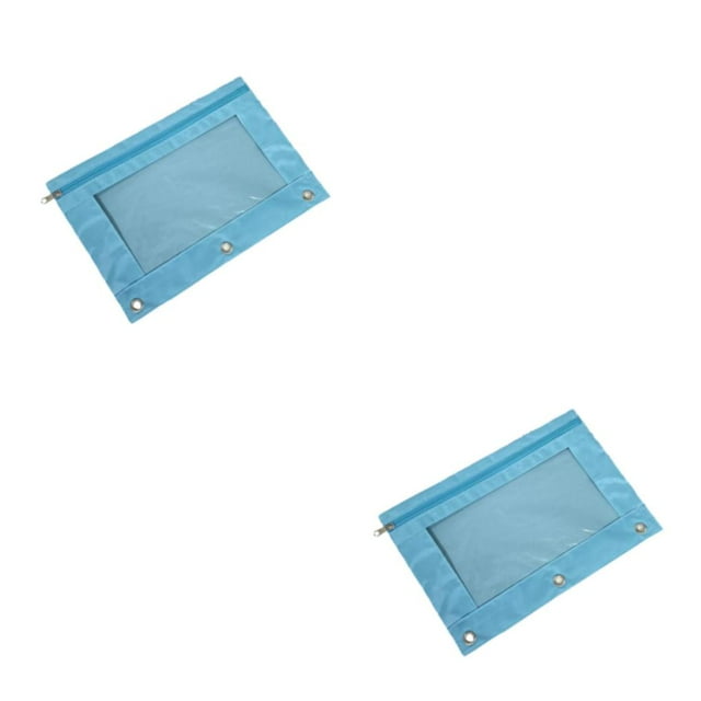 Transemion Easy To Carry And Organize Documents With Stylish Pouch Easy To Organize Items Sky Blue 2Set